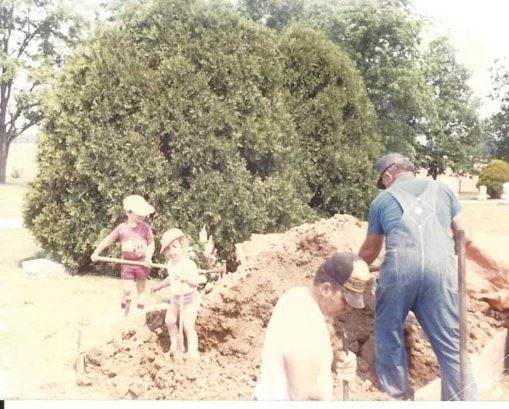 Cemetery Director Jason Keeney as a child