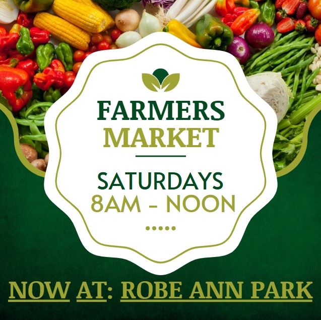 Flyer advertising Greencastle's Farmers Market 
